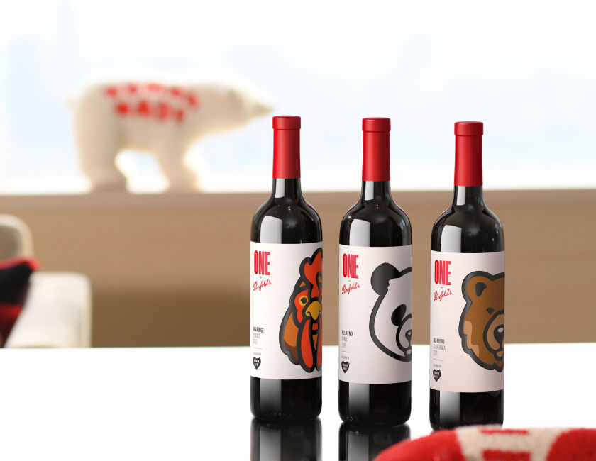 ONE by Penfolds coloured bottles